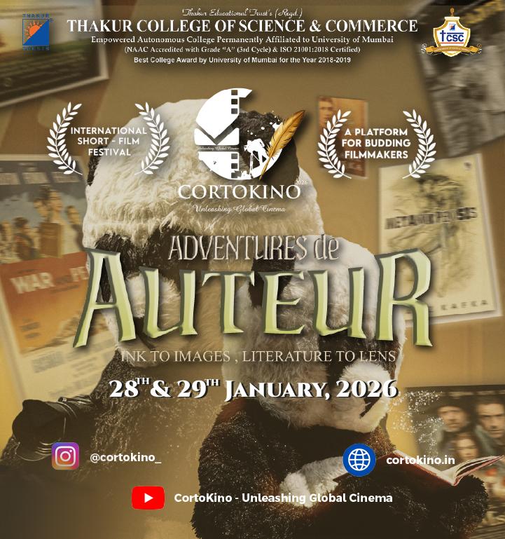 CortoKino 2026 Thakur College Hosts 14th Edition of International Short Film Festival Showcasing Global Talent  